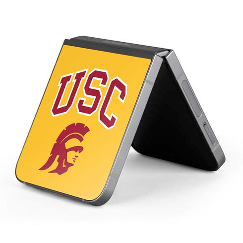 University of Southern California USC Trojans Yellow Galaxy Z Flip6 Skin
